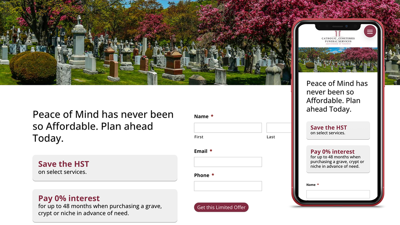 Catholic Cemeteries Digital Ad Campaign